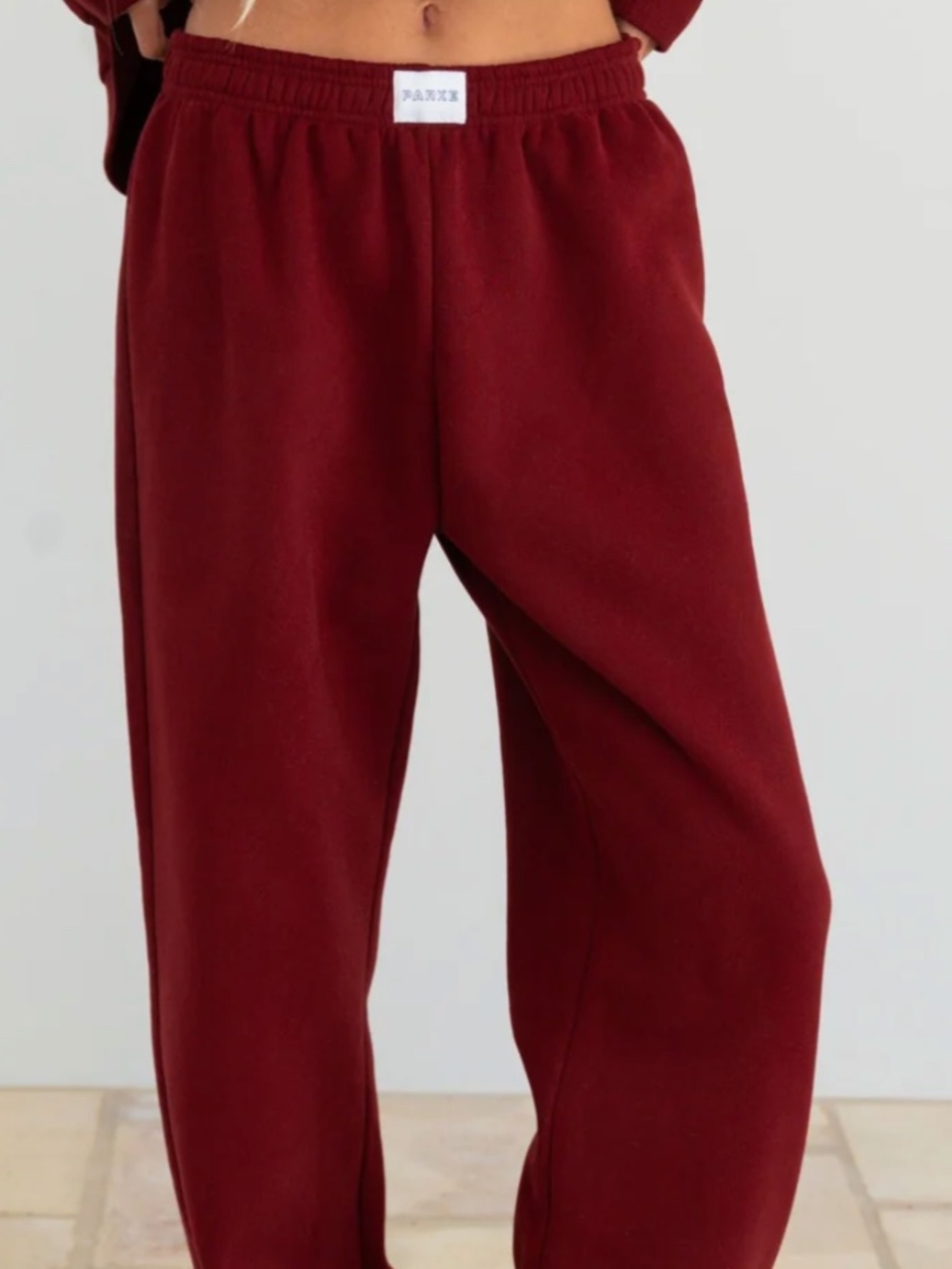 Parke Boxer Sweatpants Maroon